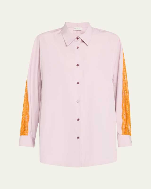 Camia Lace Button Down Shirt